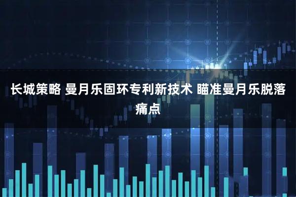 长城策略 曼月乐固环专利新技术 瞄准曼月乐脱落痛点